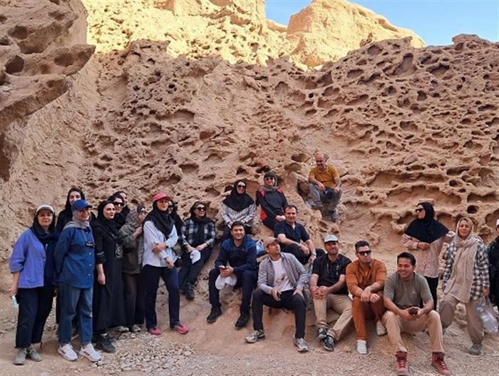 بازدید اعضای سازمان از ژئوپارك جهانی كال جنی – طبس